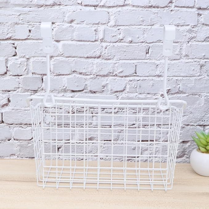 Garneck Cabinet Storage Basket over Door Basket Hanging Storage Rack for Kitchen Bathroom Office