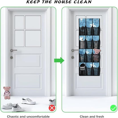 Turtle Shoe Organizer Door Hanger,Shoes Hanger Storage Organizer Bag Storage for Small Spaces,Hanging Shoe Storage