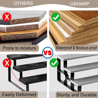 3 Tier Makeup Organizers,Bathroom Organizer,Perfume Organizer for Dresser,Cologne Stand for Men,Wood Display Riser Stand for Vanity,Bedroom,Dressing(Walnut-Width=14")