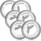 Mumufy 6 Pcs 8 Inches Lazy Susan Hardware, Heavy Duty Lazy Susan Base Turntable 700 lb Load Capacity 360 Degree Rotating Swivel Base Plate for Serving Tray Corner Shelves Kitchen Cabinet
