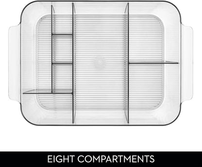 iDesign Makeup Organizer for Countertop or Vanity- Storage for Cosmetics and Toiletries - Set of 2 - Clear