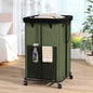 150L Laundry Hamper with Wheels, Rolling Laundry Basket with Metal Frame and Removable Bag, Large & Tall Dirty Clothes Hampers for Bedroom Aesthetic, Laundry Room, Bathroom, Dorm-Green