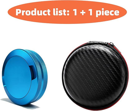 3.5 Upgraded Pouches Can Holder Pouch Container Metal Pouch Tin Portable Exquisite Zipper Case (BLUE)