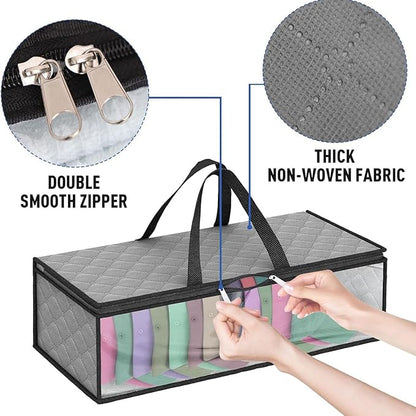2 Pack Caps Hat Organizer Case Hat Holder Rack with 2 Carry Handles for Closet Moisture
