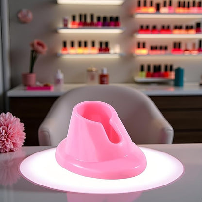 Pink Soft Rubber Nail Polish Bottle Holder Stand Anti-Spill Nail Art Organizer Display Manicure Tools for Nail Art Salon Durable Design Nail Polish, Cosmetic Display Cases, Beauty and Personal Care