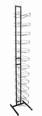 FixtureDisplays 12-Tier Hat Display Rack 12.5" Wide x 75" high x 14.5" deep 18165-BLACK-NEW-NPF