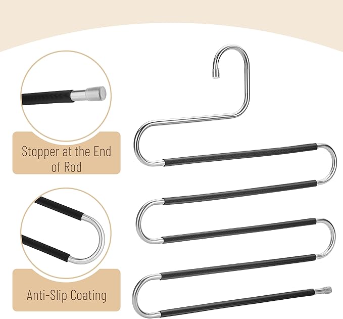 Mr. Pen- Pants Hangers - Space Saving, 5 Pack, Jeans Hangers