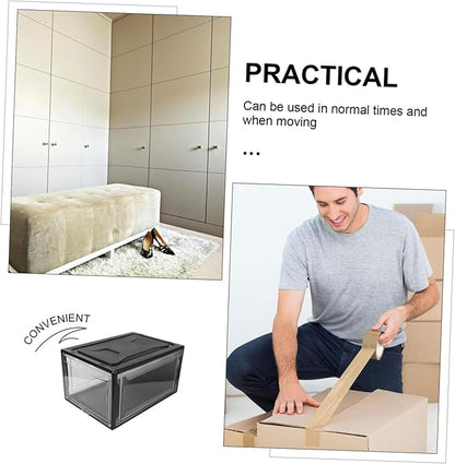 Practical Shoe Storage Box Sneaker Boxes Stackable Organizers for Shoes Home Cabinet