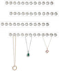 Mymazn 4 Pack Acrylic Necklaces Holder Hanging Jewelry Organizer Wall Mounted Necklace Hangers with 12 Hooks, Clear Jewelry Hangers for Necklace Organizer for Girls Women, Necklace Storage Organizer
