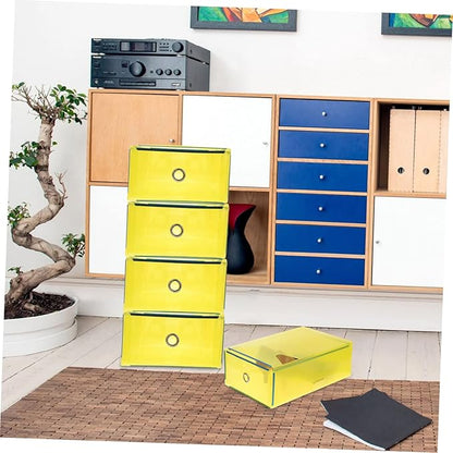 Drawer Shoe Box Set 5 Pack Sneaker Storage Dividers Storage Drawers Transparent Plastic Organizer