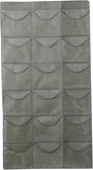 Hanging Shoe Organizer for Closet, Over Door Storage with 18 Clear PVC Pockets Large Baseball Caps Bag, Gray