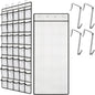 Over the Door Shoe Organizer, 24 Large Breathable Mesh Pockets, Space Saving Hanging Storage, Holds Up to 40 lbs, Hangs on Closets for Shoes, Accessories, White
