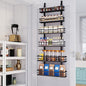 Eastherry Over The Door Pantry Organizer，6-Tier Over The Door Organizer with Adjustable Basket，Metal Hanging Pantry Organizers and Storage for Kitchen, Back of Door Seasoning Rack (Black)