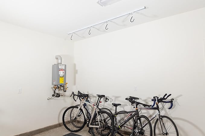 Bike Slide Pro – Made in USA | Heavy-Duty Ceiling-Mounted Bicycle Storage Rack – Space-Saving Overhead Garage Organizer with Quick Install System – Secure Solution for Residential Garages