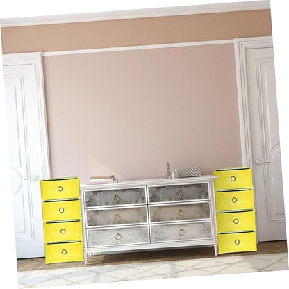 5pcs Shoe Storage Boxes Pull-out Drawer Stackable Women Shoes Organizer