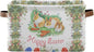 Large Storage Basket Happy Easter Bunny Rabbit Egg Floral Foldable Storage Box Organizer Bins with Handles for Bedroom Home Office