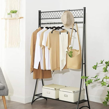 ManGotree Pants Hangers with Movable Clips, Non-Slip Velvet Skirt Hangers, Space-Saving Clothes Hangers for Pants, Skirts, Shirts, Coats, Dresses (32 Pack, Black)