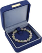 Bracelet Box, Microfiber Necklace and Bracelet Holder Necklace Box with Detachable Pad, Premium Necklace Storage Bracelet Jewelry Box for Necklaces, Bracelet (blue)