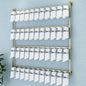 Wall-Mounted Socks Storage Organizer Display Stand, Boutique Space-Saving Hook Shelves Underwear Holder, Modern Retail Metal Frame Shelf, Multifunctional Hanging Necklace/Jewelry/Bracelet/Ring