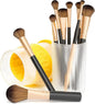 Li&Zhao Makeup Brush Holder with Lid - Makeup Brush Organizer Plastic Makeup Brush Holder for Vanity Expandable Makeup Brush Cup Pencil Holder for Desk Pen Holders for Desktop Countertop Bathroom