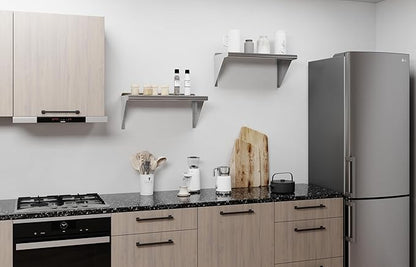AmGood 12 in. x 24 in. Stainless Steel Wall Shelf | NSF | Metal Shelving | Garage, Laundry, Storage, Utility Room | Restaurant, Commercial Kitchen