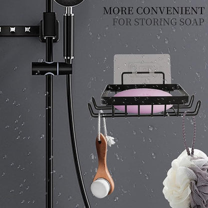 Carrie Joe Soap Holder Self Draining Soap Dish Razor Holder for Shower Wall Not Punched Easy Clean Bar Soap Holder Fit for Bathroom, Kitchen Sink