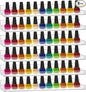 6 Pack Nail Polish Rack, Wall Mounted Organizer Shelf With Removable Anti-slip End Inserts, Clear Acrylic Display Holder for 90 Bottles