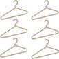 6-Piece Pearl Clothes Hanger Set Wedding Hanger Bridal Bridesmaid Hangers for Wedding Dress Standard Pearl Hangers (Silver Grey, 6)
