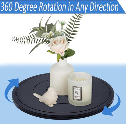 16 inch Turntable Rotating Caster Spinner Non Skid Lazy Susan Heavy Duty 360˚ Rotating Swivel Stand for Model Base/Potted Plants/TV/Monitors/Craft Paintings (1 PCS)