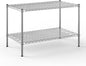 24" Deep x 42" Wide x 27" Height Wire Shelving Kit | 2-Tier | NSF Commercial Storage Rack Unit