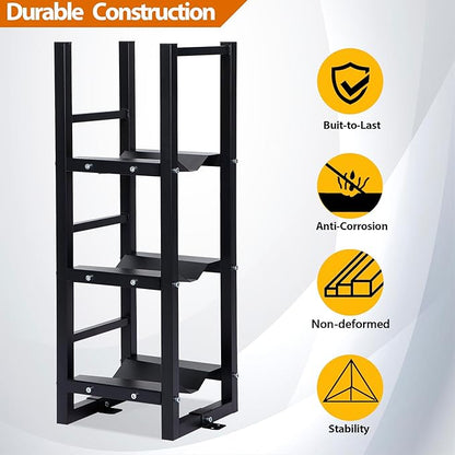 Refrigerant Tank Rack 3x30lb, Stable Refrigerant Cylinder Tank Rack, Cylinder Rack Sufficient Storage for Freon, Gases, Oxygen, Nitrogen, Acetylene