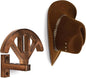 Cowboy hat stand, wall mounted adjustable stand that can maintain the original shape of items, wooden wall mounted cowboy hat display stand