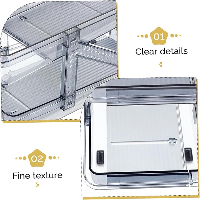 Garneck Soda Can Dispenser Double Tier Rolling Beverage Organizer for Refrigerator Stackable Drink Can Holder Convenient Automatic Front Dispensing for Kitchens and Home Use