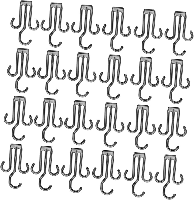 ULTECHNOVO 24Pcs Plastic Shoe Drying Hooks Organizer with Thickened Design Stable Hanging Rack for Shoes and Slippers Portable and Suitable for Travel and Home Use