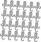ULTECHNOVO 24Pcs Plastic Shoe Drying Hooks Organizer with Thickened Design Stable Hanging Rack for Shoes and Slippers Portable and Suitable for Travel and Home Use