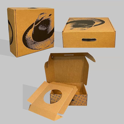 Hat Box for Travel, Protective Storage Organizer, Lightweight Travel Case (1 Pack - Fedora Design)