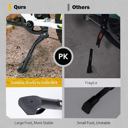 Cyfie Bike Kickstand for Kids Bike 18 20 22 inch Wheel, Center Mount Bicycle Kick Stand, Adjustable Child Kickstands for 18" 20" 22" Adult Mountain Road Bike