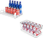Rolling Soda Can Organizer and Automatic Soda Can Organizer for Refrigerator for Beer Soda Seltzer Drink Pop Cans Holder Storage Pantry Organization