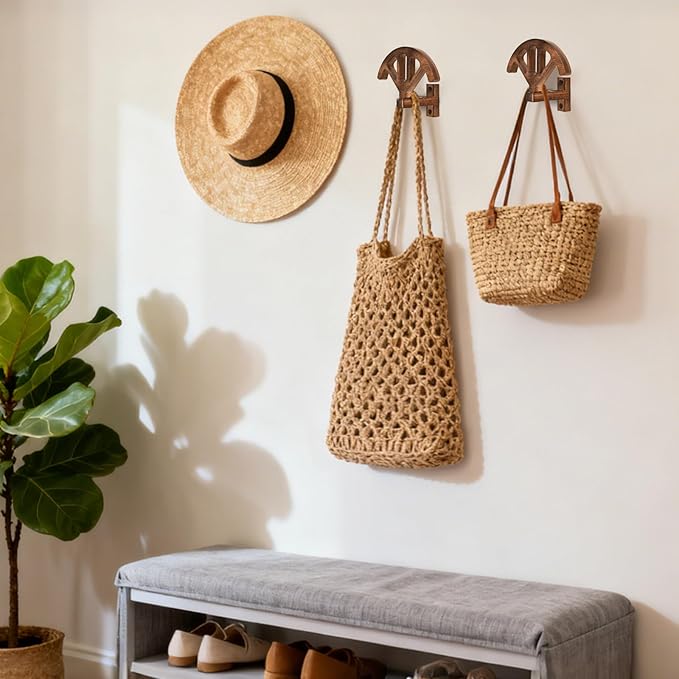 Cowboy hat stand, wall mounted adjustable stand that can maintain the original shape of items, wooden wall mounted cowboy hat display stand