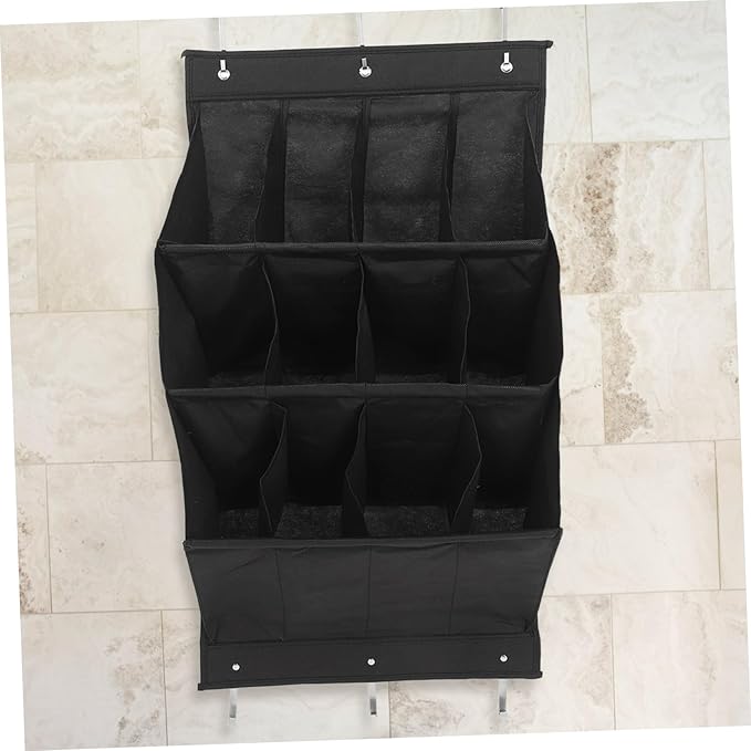 IMIKEYA Over Door Shoe Organizer Wall Mounted Storage Rack for Boots High Heels and Sneakers Breathable Compact Design for Spaces Easy Installation Without Tools