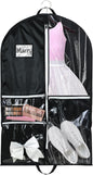 Blushtier Cheer Garment Bags for Cheerleading Uniform Hanging Garment Bags for Dance Costumes 40 Inch Clothes Bag with 5 Pockets and Side Zip Travel Storage Cheer Uniform