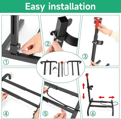 Vertical Bike Stand,Freestanding Space-Saving Bike Rack with Adjustable Height,The Original Vertical Bicycle Floor Stand for Garage Storage, Indoor and Outdoor-Safe & Secure Bike Storage Rack