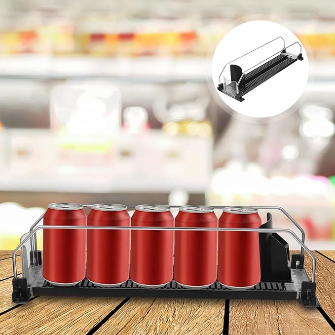 BESTonZON Drink Pusher Machine Material Easy to Install for Soda Can Rack Refrigerator