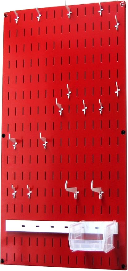 Wall Control Jewelry Organizer Wall Hanging Jewelry Holder Kit Wall Mounted Necklace Organizer Kit in Red