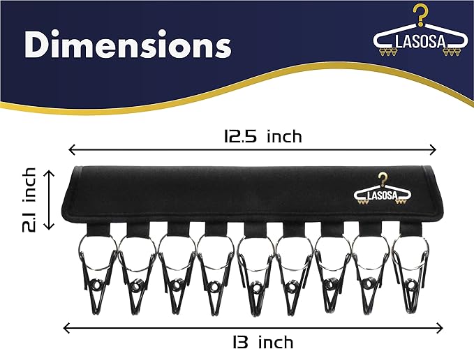 LASOSA Hat Organizer for Closet, Set of 2 - Space-Saving Cap Rack for Baseball Hats, Beanies, Scarves and More - Portable, Adjustable and Easy to Install - Premium Quality, Durable Design (Black)