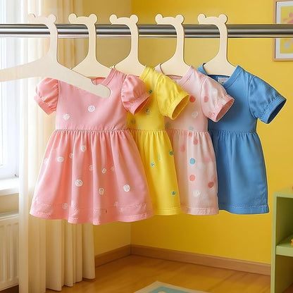 10Pcs Wooden Baby Hangers, Handcrafted Baby Clothes Hanger, Non Slip Coat Hangers for Newborn Shower Nursery and Closet Storage for Coats Pants and Jackets