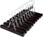 HOUSE DAY Wooden Pants Hangers 20Pack, Clamp Hangers with Felt Lining, Non-Slip Wooden Skirt Hanger with 360 Swivel Hook, Sturdy Jean Hanger