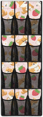 Over the Door Shoe Organizer 12 Large Mesh Pockets Shoe Rack for Door Sturdy Oxford Fabric Hanging Shoe Organizer Strawberry Corgi