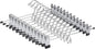 Amber Home 26 Pack Heavy Duty Metal Pants Skirt Hangers, Space Saving with Adjustable Clips for Jeans, Slacks