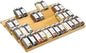 Spice Drawer Organzier,4 Tiers- 8Pcs Bamboo Spice Rack Tray Insert for Cabinet Drawer Countertop, Kitchen Seasoning Storage Drawer Organization,22" Wide x 15.8" Deep （Hold UP To 48 Jars